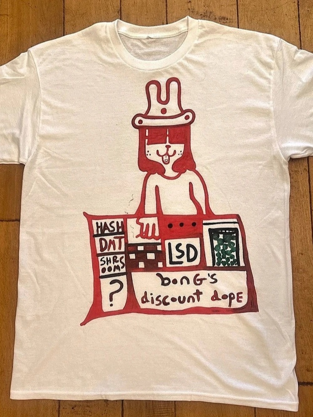 Rare Japan Surf T-shirt Vintage 90s Surf Skate Art Size L